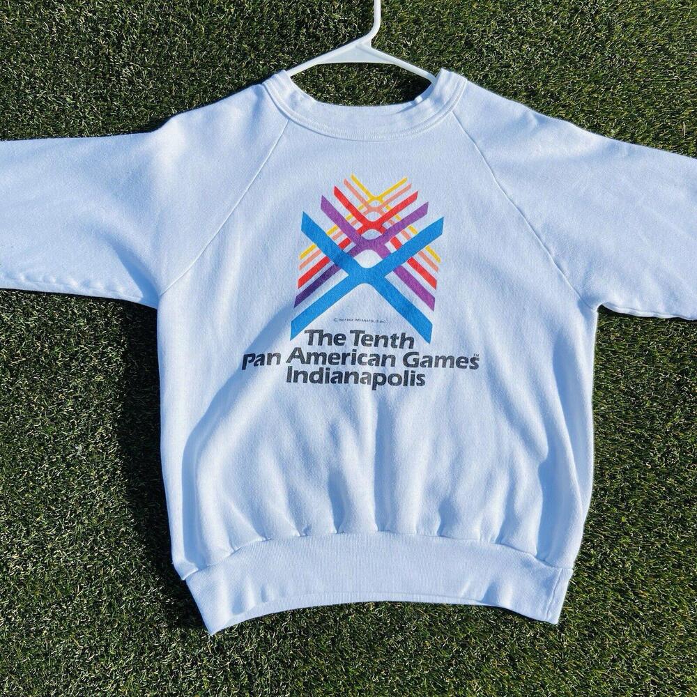 1987 Pan American Olympic Games USA Indiana Sweatshirt Size Small/medium